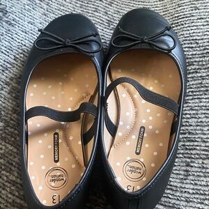 Wonder Nation Black Kids Dress Shoes